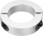 hankimise kaart 1 x Double Split Shank Collar 60mm Bore Kaheosaline klamber Collar 95mm OD 22mm paksus Alumiinium sulamist kruvi Split Ring