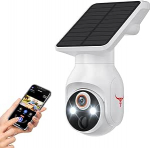 Juhtmevaba p&auml;ikesepaneeliga turvakaamera, 1080P akutoitega WiFi j&auml;lgimine, inimese tuvastamine, v&auml;rviline &ouml;&ouml;n&auml;gemine, 2.4G WiFi, otse&uuml;lekanne ja pilvesalvestus.