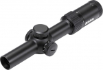 AKAH Rifle Scope Push Hunting 1-6x24 Illuminated Reticle 4A Brilliant Look Bright Compact Aluminium