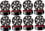 16 Pcs Keramik Lager Hohe Geschwindigkeit Verschlei&szlig; Best&auml;ndig for Skate Skateboard Rad