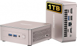 GEEKOM Mini PC A5 koos AMD Ryzen 5 7430U, 16GB RAM 1TB SSD (max.64GB + 4TB), Windows 11 Pro, Ultra vaikne kompaktne lauaarvuti AMD Radeon graafikaga, Dual HDMI 4K v&auml;ljund, SD kaardipesa kodukontorile