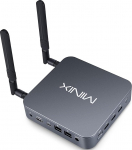 MINIX NEO J51-C8 Max Mini Computer, 8GB/512GB M.2 PCIe NVMe SSD Windows 11 Pro, alumiinium/Wi-Fi6/Dual 2.5GB LAN/USB-C/Triple Display/4K/Auto Power On/PXE Boot/RTC/Vesa Mount