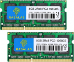 Rasalas PC3-10600 16GB komplekt (2 x 8GB) DDR3 1333MHz SODIMM 2Rx8 Dual Rank 1.5V CL9 204-Pin Non-ECC puhverdamata s&uuml;learvuti m&auml;lu