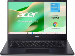 Acer Chromebook CBOA314 S&uuml;learvuti, Google 14-tolline FullHD (Intel Celeron N4500, 4GB RAM, 128GB SSD, ChromeOS), must, QWERTY + 3 kuud Google AI Pro koos Gemini Pro ja 2TB salvestusruumiga
