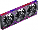 TZMRIT Interstellar-V2RS ARGB PWM PC ventilaator 120 mm, 1850 RPM/68 CFM &otilde;huvool, Daisy Chain UNI modulaarne &uuml;he kaabli &uuml;hendus, Forward & Reverse Blade Design, kolmekordne pakend (must-tahteline)