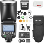 Godox V1 PRO V1 PRO N TTL Li-ion &uuml;marpea kaamerasalam Nikon 76Ws HSS 1/8000 koos Godox AK-R1 lisavarustuskomplektiga Nikon kaameratele