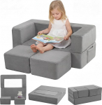 MeMoreCool Play Diivan, vahtplokid lastele, laste diivan, kokkupandav, magamistoa m&ouml;&ouml;bel, modulaarne mini diivan m&auml;ngutuppa, pehmed ehitusplokid pehmesse nurka lastetoas, hall