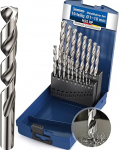 HSS metallipuuride komplekt 19 t&uuml;kki | HSS RP Professional Steel Drill Bit 1-10 mm | Self-Centring Twist Drill Rolled Polished DIN 338 HSS Drill Bit Set for Steel, Iron, Metal, Aluminium, Cast