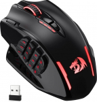 Redragon M913 Impact Elite juhtmeta m&auml;nguhiir, 16000 DPI juhtmega / juhtmeta RGB hiir 20 programmeeritava nupuga, 45 tundi akutoitega ja optilise Pro sensori, 12 k&uuml;lgmise nupuga MMO hiirega