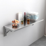 Roostevabast terasest seina kokkupandav laud, kokkupandav pesulaud, seinale paigaldatud seisev laud, ujuv arvutilaua kodukontorile