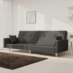 LAPOOH Diivanvoodi 2-kohaline 2 padjaga tumehall kangas, Lounge diivan, diivanid ja diivanid, Relax diivan, diivan elutuppa, diivan koos - 375742