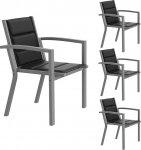 JUMMICO virnastatav aiatool, alumiiniumist raam, tekstiilist mugav iste, madal istme k&otilde;rgus koos k&auml;etoega r&otilde;dule ja terrassile.