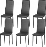 DEWINNER Nordic s&ouml;&ouml;gitooli (6 tk), ergonoomiline disain, metallist jalad, vintage pehmendusega, juhuslik k&ouml;&ouml;gitool &otilde;mblustega
