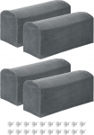hankimise kaart Stretch Armrest Covers pol&uuml;ester pehme tugitool Slipcovers Diivan Recliner Armrest Cover koos Swivel Pins tooli diivan Deep Grey 4 Pack