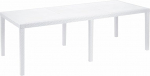 Esidra laiendatav laud Made in Italy. Laud - pol&uuml;prop&uuml;leenist - 220 x 220 cm Rattan Look Outdoor Garden Table 90 x 72 cm, valge