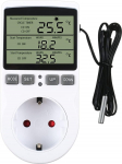 Thermostat switch with timer and sensor contact