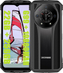 DOOGEE S110 (2023), Helio G99 22GB + 256GB, aku 10800mAh / 66W, vastupidavad 4G telefonid, lukustamata, 50MP (Infrarossi 24MP) + 16MP + 32MP nutitelefonid, Android 13 Mustad