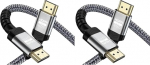 Soonsoonic 4K HDMI Kabel 3meter | 18Gbps Ultra High Speed HDMI 2.0 Kabel & 4K@60Hz HDR ARC HDCP2.2 Ethernet-Geflecht HDMI Kabel | f&uuml;r UHD TV Monitor Laptop Xbox PS4/PS5 ect (Packung mit 2)