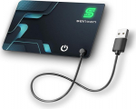 SEINXON rahakoti j&auml;lgimisseade (ainult iOS) IP68 Bluetooth Thin Object Locator Card t&ouml;&ouml;tab koos Apple Find My App & Network - Magnetic Charger (Slim)