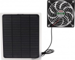 Solar Powered Fan, Extractor Fan, Solar Attic Fan, 10W Portable Energy Saving Solar Fan, Waterproof Cooling Fan for Home, Dog