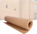 QNDUGJFER Large Cork Board Roll, Self Adhesive Cork Board Tiles with Natural Texture for Bulletin Boards, Wall Decoration, DIY Crafts, Cork Wall Notice Boards (122 x 246 x 0.8 cm)