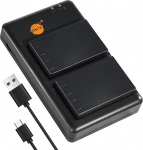 DSTE 2pcs NP-140 (1900mAh/7.4V) Battery Charger Compatible with Fuji FinePix S100FS, S200EXR, S200FS, S205EXR Digital Camera