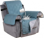 Relax Recliner Cover, veekindel Recliner Diivan Cover, libisemiskindel Anti-fouling tugitool Diivan Kaitsekate diivanite kaitsmiseks (Blu Pietra, 1 posti)