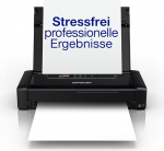 Epson WorkForce WF-110W Portable Inkjet Printer (DIN A4, WiFi Direct, Printer, Mobile Printing, USB, Integrated Battery, Only 1.6 kg Weight) Black