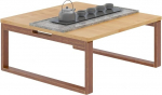SogesHome Bambusest k&uuml;ljelaud Kohvilaud Kokkupandav madal zen-teelaud P&otilde;randalaud Tatami laud Bay Window Retro End Tables for Living Room Bedroom Folding Legs with Cones (kokkupandavad jalad koonustega)