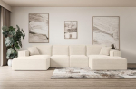 ALTDECOR Sierra-U nurgadiivan U-kujuline diivanvoodi nurgadiivan L-kujuline elutoa diivan Sierra-U - 349 x 169 x 80 cm beež