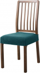 Stretch Seat Covers for Dining Chairs Jacquard Dining Chairs Removable Chair Cushions Slipcovers Dining Chair Seat Cover (Set of 6, Deep Aqua Blue)