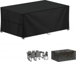 LAMUNI Kate aiam&ouml;&ouml;blile 190 x 80 x 80 cm, veekindel aiam&ouml;&ouml;bel, 420D Oxford kangast Lounge m&ouml;&ouml;bli kate, talvekindel kaitsev kate istumiskomplekti, aia salongi, rotangist m&ouml;&ouml;bli jaoks.