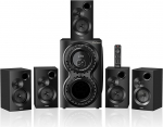 Koduteatri helis&uuml;steem 5.1 Surround Sound Systems - 1400 Watt tippv&otilde;imsus 12-tolline tugev subwoofer 5.1 Bass Wired Stereo Home Audio koos Bluetoothiga HDMI