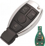 Kaugjuhtimispuldi v&otilde;tmekaardi autov&otilde;tme 3 nupu korpus BGA kiibi jaoks Mercedes Benz A B S E klassi W203 W204 W205 W210 W211 W212 W221 W222 433MHz