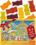 Hallingers Genuss Manufaktur puuviljamahla karud advendikalender - 48 eriti suurt puuviljamahla karu k&auml;sitsi valmistatud kvaliteetsest pehmest papist "hiirega", j&otilde;ulukalender poistele t&uuml;drukutele