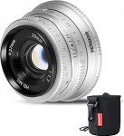 Pergear 25 mm F1.7 suure avaga manuaalne APS-C Fuji FX Mount objektiiv, mis &uuml;hildub Fujifilmi kaameraga X-T3 X-H1 X-Pro2 X-E3 X-T1 X-T2 X-T4 X-T5 X-T10 X-T20 X-T200 XS10 X-A2 X-E2 X-E1 X30 X70 X-A1 (h&otilde;bedane)