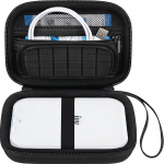 Canboc k&otilde;va kohver Canon Ivy 2 Mini/Canon Ivy Mini fotoprinteri mobiilne traadita Bluetooth-pilgukaamera printer, Zip v&otilde;rkkott sobib fotopaberi kaablile, must + must