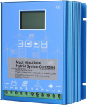 Wind Solar Charge Controller, 12V 24V Automatic Identification, MPPT Charge Controller, 800W Wind 600W PV Solar with LCD Screen, for Wind Turbines, Solar Panels, Wind Solar