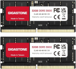 【DDR5 RAM ainult s&uuml;learvutitele】GIGASTONE 64GB Kit (2x32GB) DDR5 5600MHz PC5-44800 CL 46-46-46-46-90 1.1V SODIMM 262Pin Non-ECC puhverdamata s&uuml;learvutite suure j&otilde;udlusega m&auml;lu uuendamine