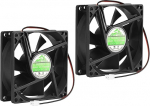 2pack 80mm x 80mm x 25mm 8025 12V DC 0.20A kuullaagriga harjadeta jahutusventilaator 2pin AV-F8025MB CE