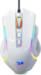 Redragon M602 RGB juhtmega m&auml;nguhiir RGB spektri taustavalgustusega ergonoomiline hiir Griffin programmeeritav 7 taustavalgustusrežiimiga kuni 7200 DPI Windows PC m&auml;ngijatele (valge)