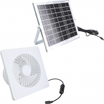 Leistungseffizienter 20,3 cm Solar-Dachbodenventilator mit 1,7 m K f&uuml;r Gefl&uuml;gel, Zusammenarbeit, Luftaustausch, leistungseffizienter Solarventilator