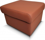 Quattro Meble Hermes konjaki v&auml;rvi ehtne nahast tugitooli hoiuruumiga pruun ehtne nahast tugitooli lehmanahast istme kuubi polsterdatud tugitooli jalahoob ehtne nahk (60 x 55 cm)