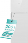Bomann DT 7318 Double Door Fridge A++ 143.4 cm Height 170 kWh per Year 164 Litres Freezer 41 Litres, White