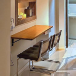 Multifunktsionaalne klappbare Werkbank aus Holz, Wandmontage, platzsparender Tisch, einfache Installation, Drop-Leaf-Schreibtisch, tragbarer Klapptisch f&uuml;r Zuhause und B&uuml;ro