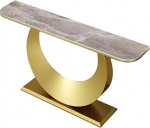 IBOWZ Stiilne geomeetriline sissep&auml;&auml;sulaud, 39,3-tolline, konsoolne diivanilaud esikusse ja elutuppa, kaasaegne must hall disain, stiilne aktsentt&uuml;kk kodu kaunistamiseks