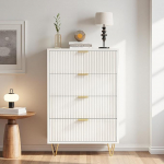 PerGar 4 sahtliga kapp, 91 x 34 x 60 cm, Sideboard, kaasaegne sahtlikapp, k&uuml;ljepink, kapp, palju hoiuruumi, esikusse, elutuppa, esikusse, puukomposiit, valge