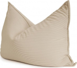 bananair - XXL Bean Bag valmistatud Corduroy kangast lastele ja t&auml;iskasvanutele, pehme ja mugav, masinpestav kate - Bean Bag koos t&auml;idisega, hiiglaslik Bean Bag, Puff, p&otilde;randale diivan (180 x 140 cm, beež)