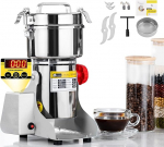 CGOLDENWALL LED Display Electric Grain Mill 800 g Swing Type Dried Spices Herbs Grain Coffee Mill Fast 28000 RPM/2400 W Motor with Timer, Overload Protection (Swing Type)