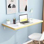 An der Wand montierter Klapptisch f&uuml;r Waschk&uuml;che, an der Wand montierter Esstisch, zusammenklappbar, an der Wand montierter Computertisch, stabil und robust, f&uuml;r Arbeitszimmer, Schlafzimmer,